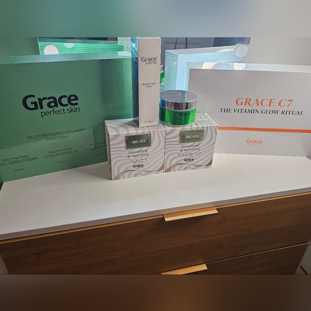 Grace Perfect Skin Collagen Mask - Green and White